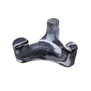 Porte savon "Trident" teinté noir 